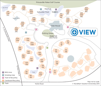 Map to Club Wyndham Ka Eo Kai